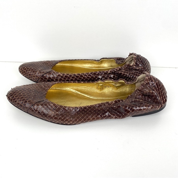 Dolce & Gabbana Python Leather Ballet Flats - Picture 2 of 8